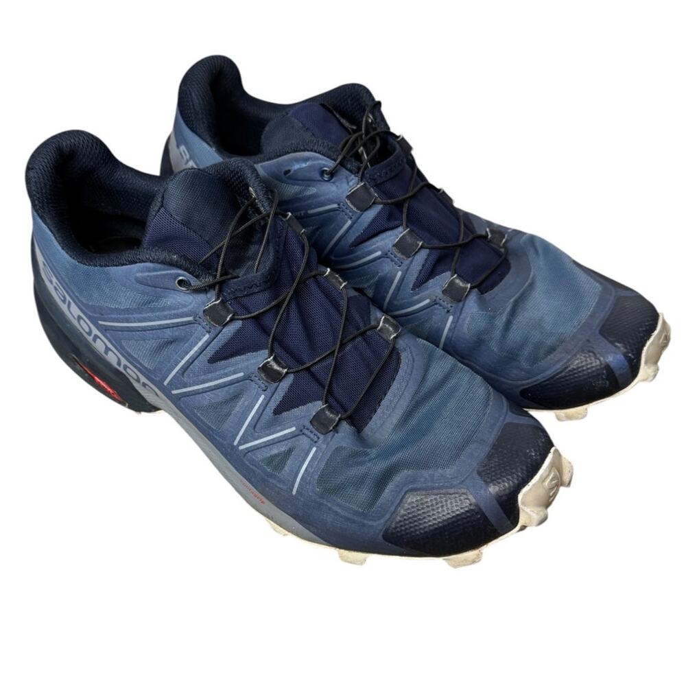 Salomon Speedcross 5 Wide Women’s Size 9.5 Navy Blue Trail Running Shoes